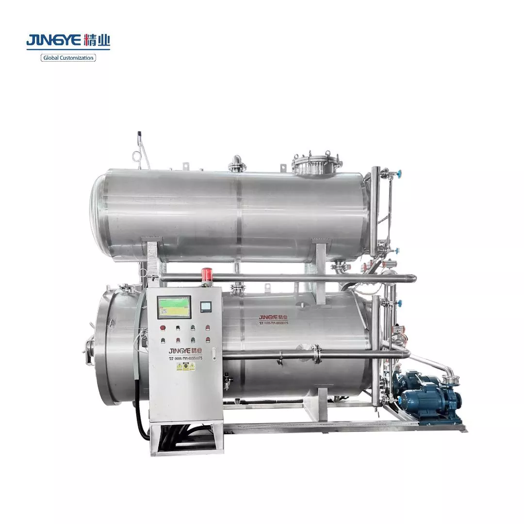 Water bath double tanks sterilization retort