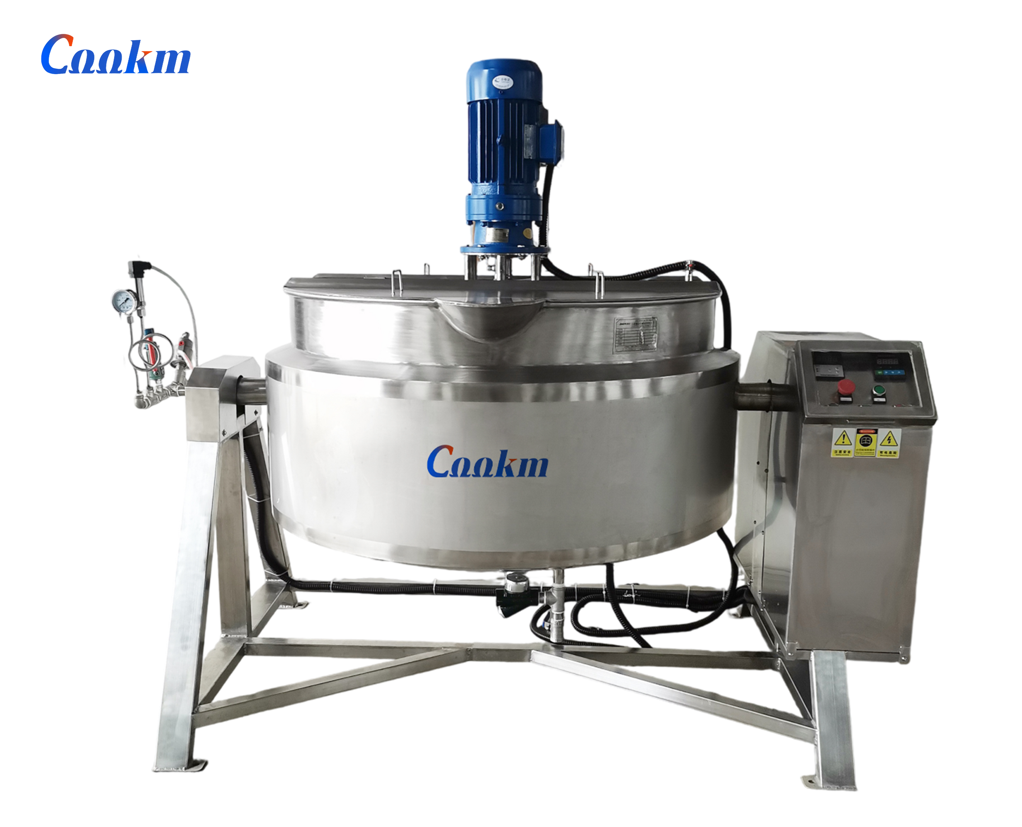 Tiltable jacketed kettle