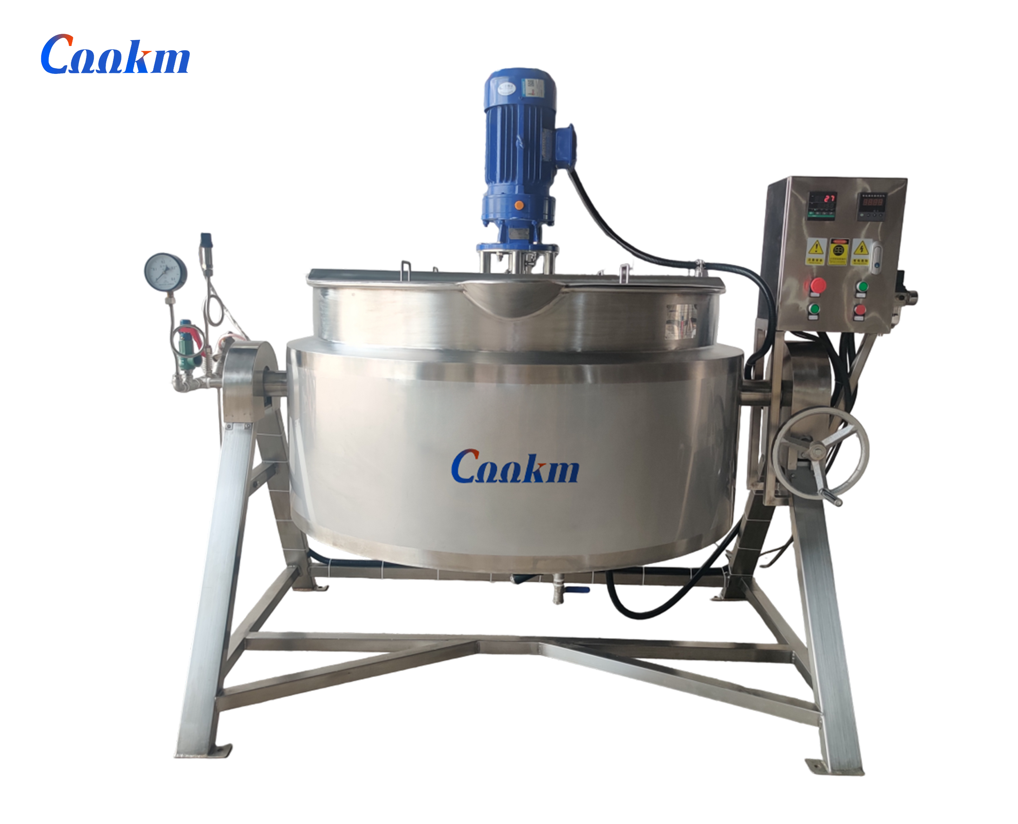 Tiltable jacketed kettle
