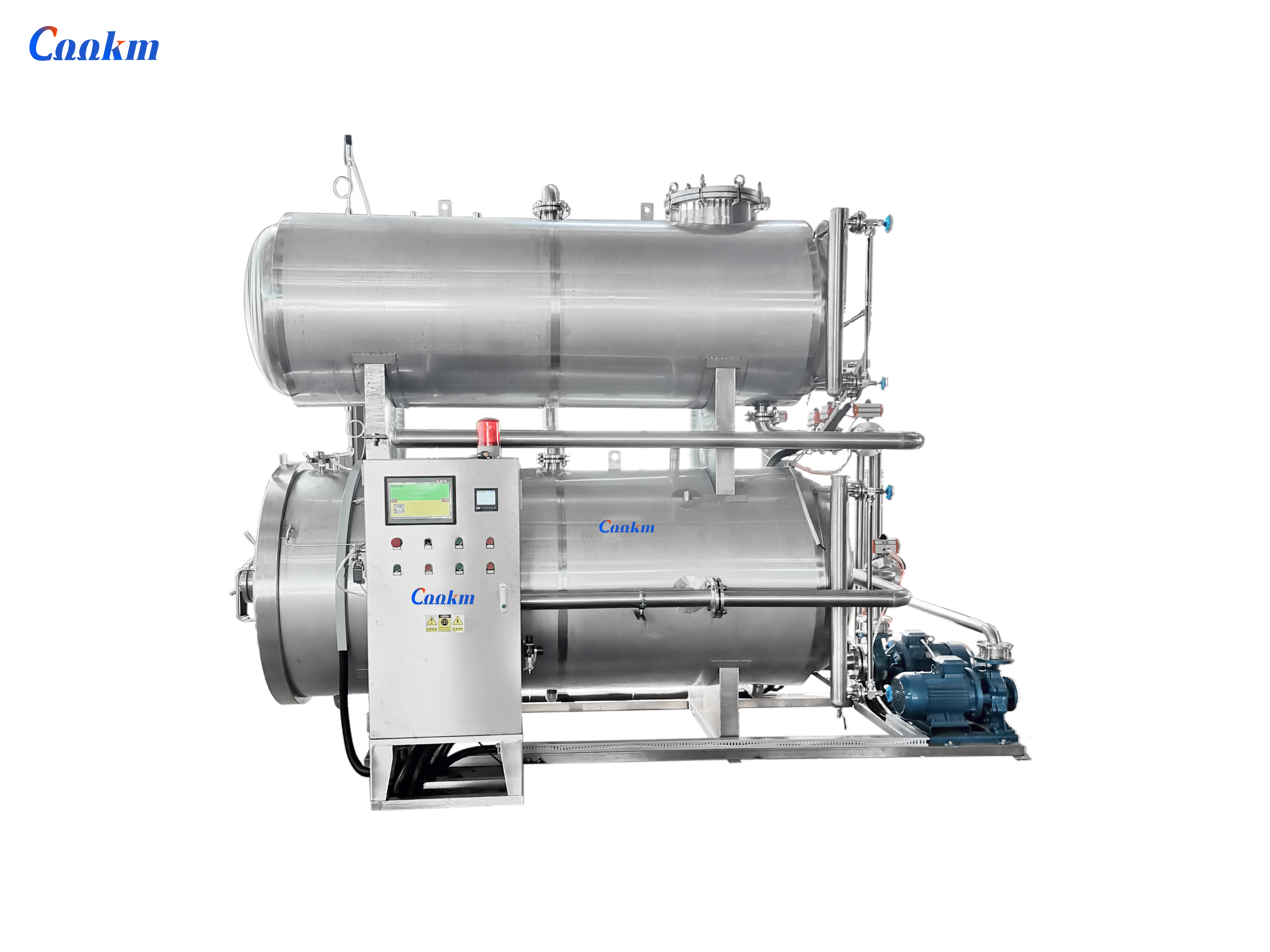 Water bath double tanks sterilization retort