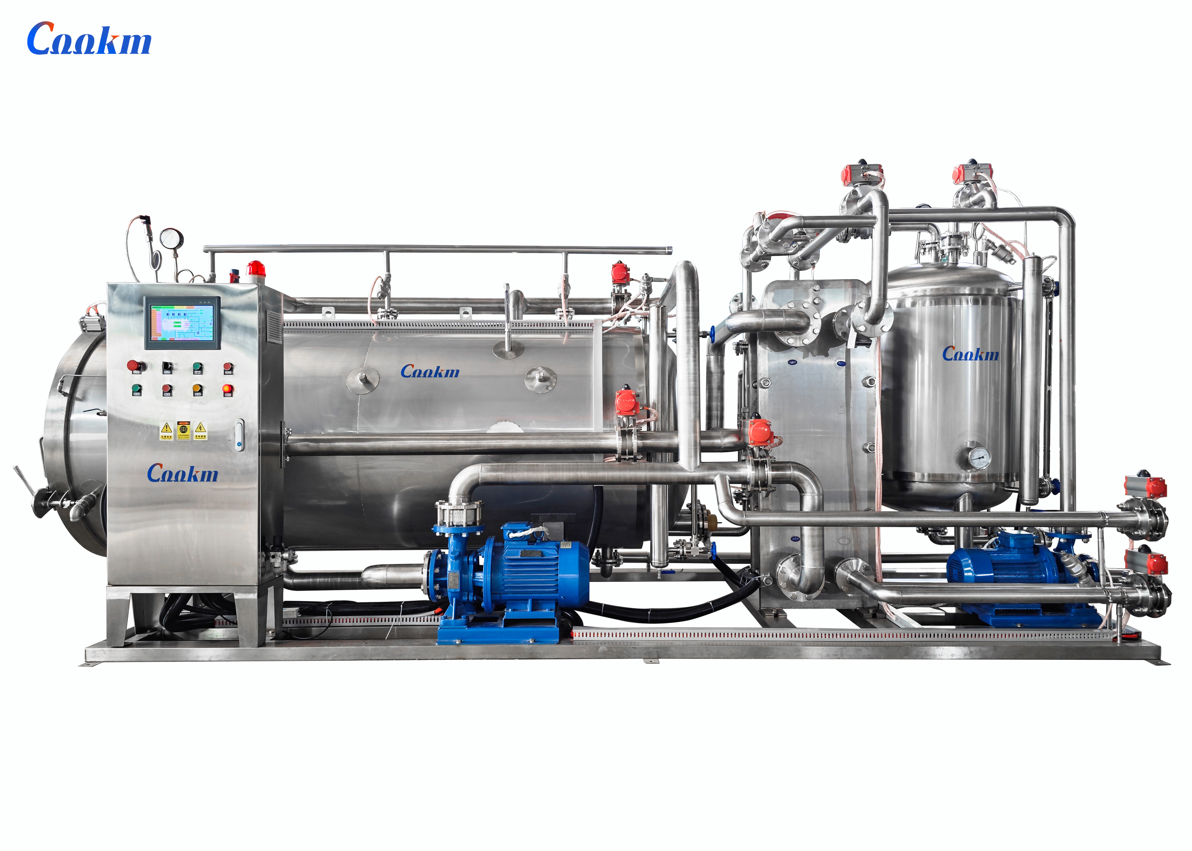 Side spray sterilization retort